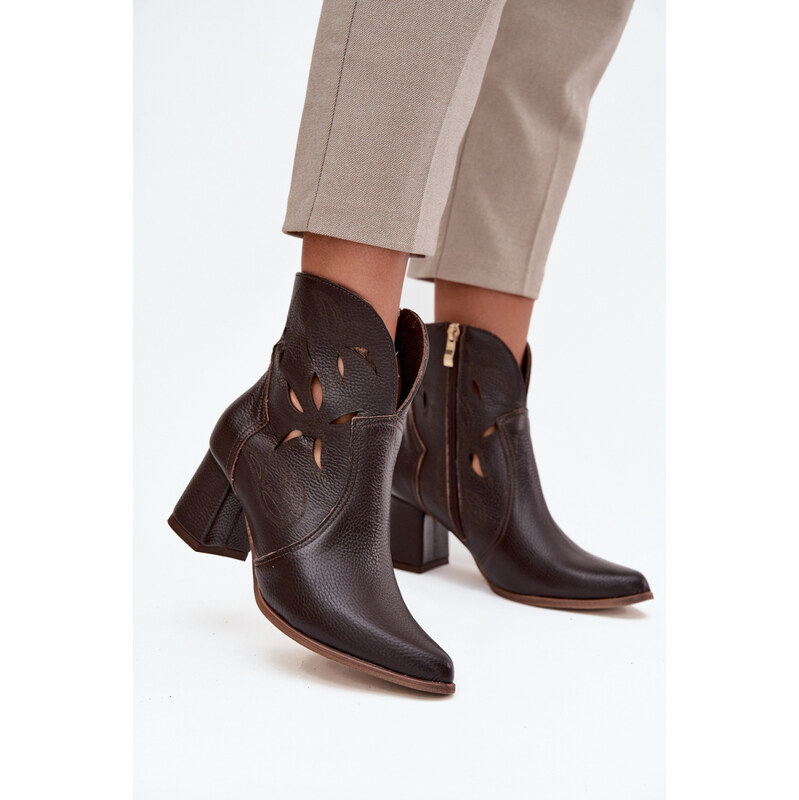 Boty na podpatku model 219130 Step in style
