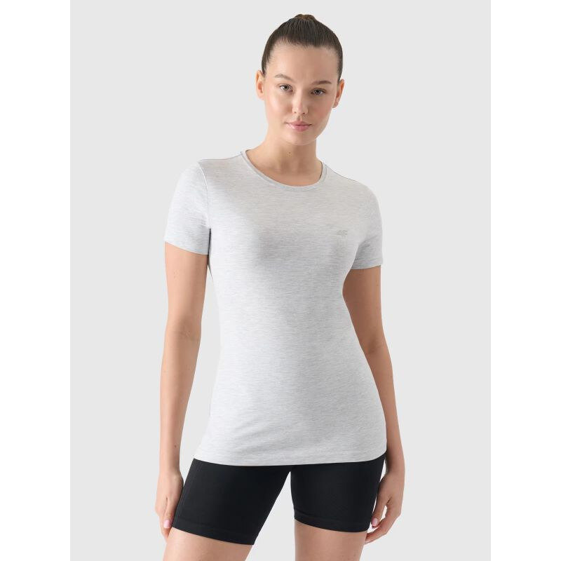 Dámské bavlněné slim tričko 4F 4FWMM00TTSHF2255-27M 113556031
