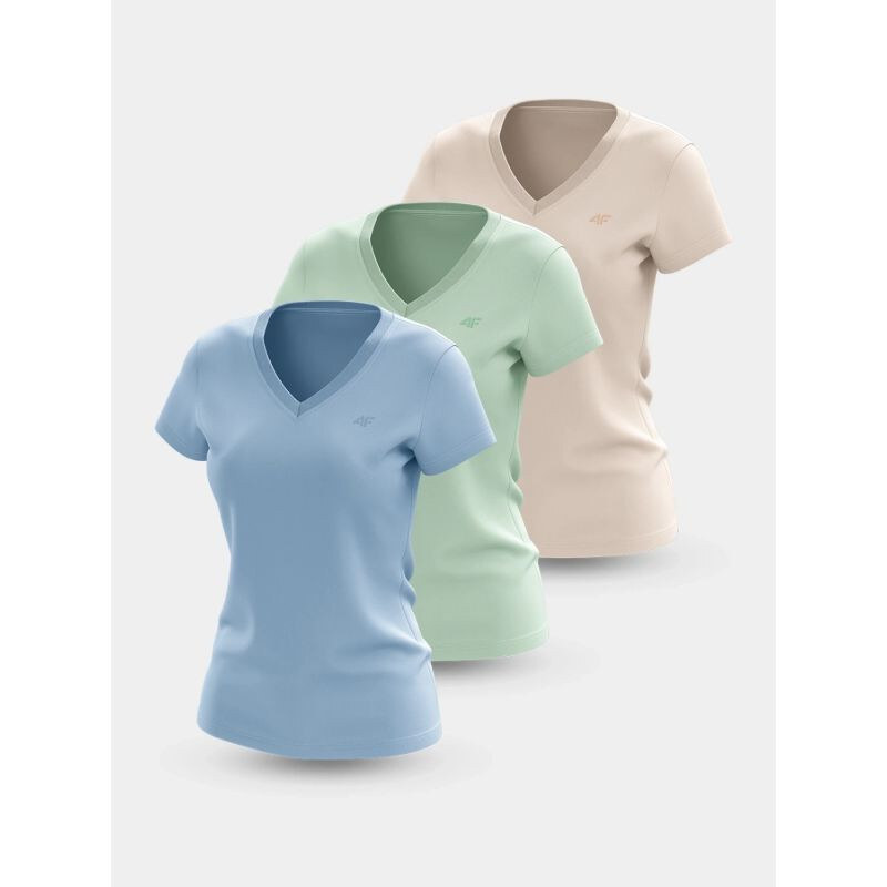 Dámské tričko (SET 3 triček) 4F 4FWSS25TTSHF3098-90S 113457043