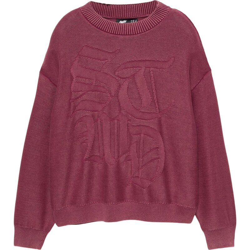 Pull&Bear Svetr burgundská červeň