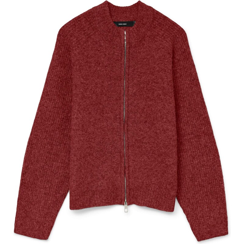 VERO MODA Kardigan VMBANG červený melír 109136176