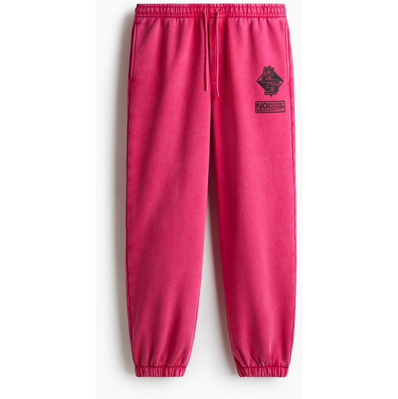 H&M - Teplákové kalhotys tištěným motivem Relaxed Fit -