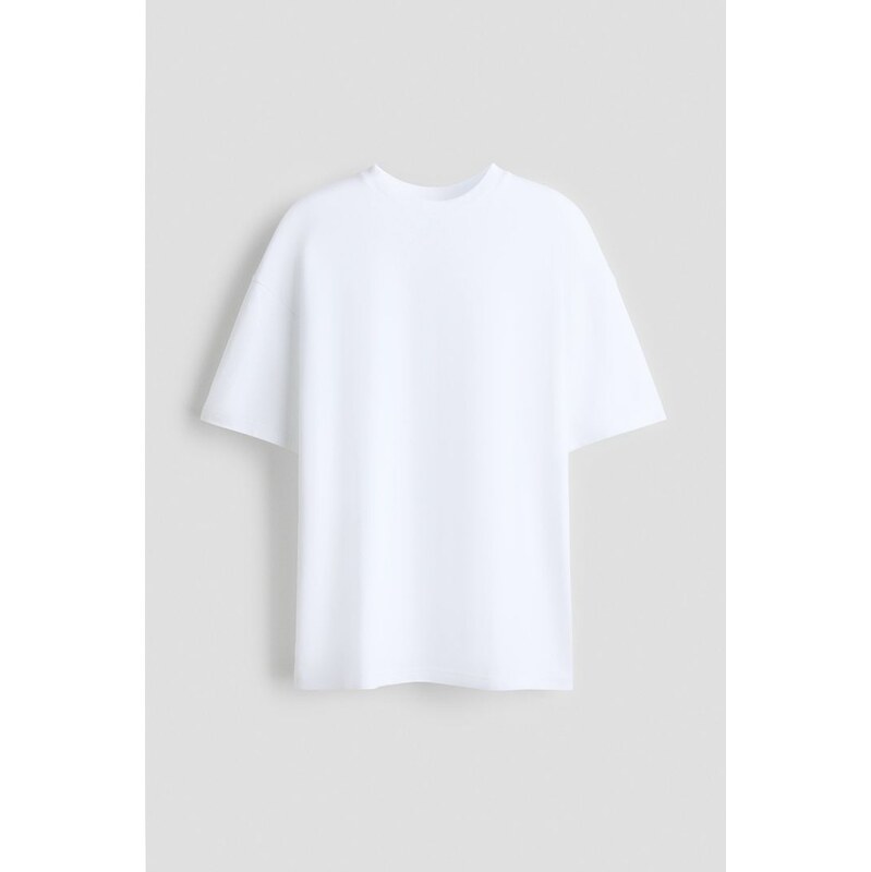 H&M - Tričko Cooling Oversized Fit - Bílá