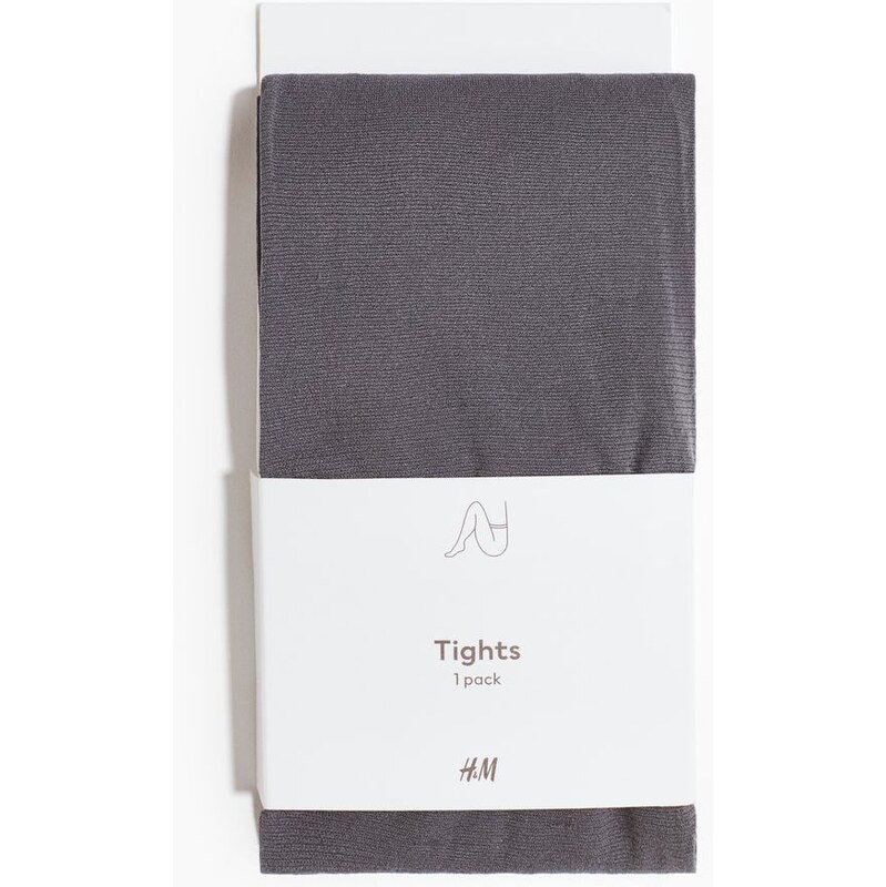 H&M - Tights 40 denier - šedá 109112557