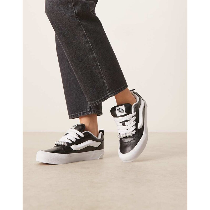 Vans Knu Skool trainers with metallic detailing in black and