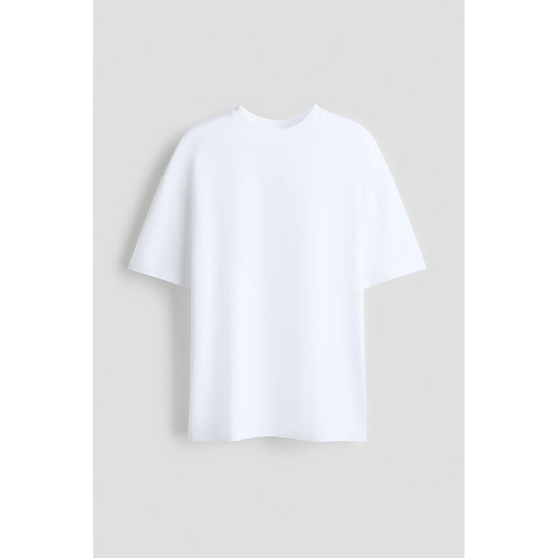 H&M - Tričko Cooling Oversized Fit - Bílá