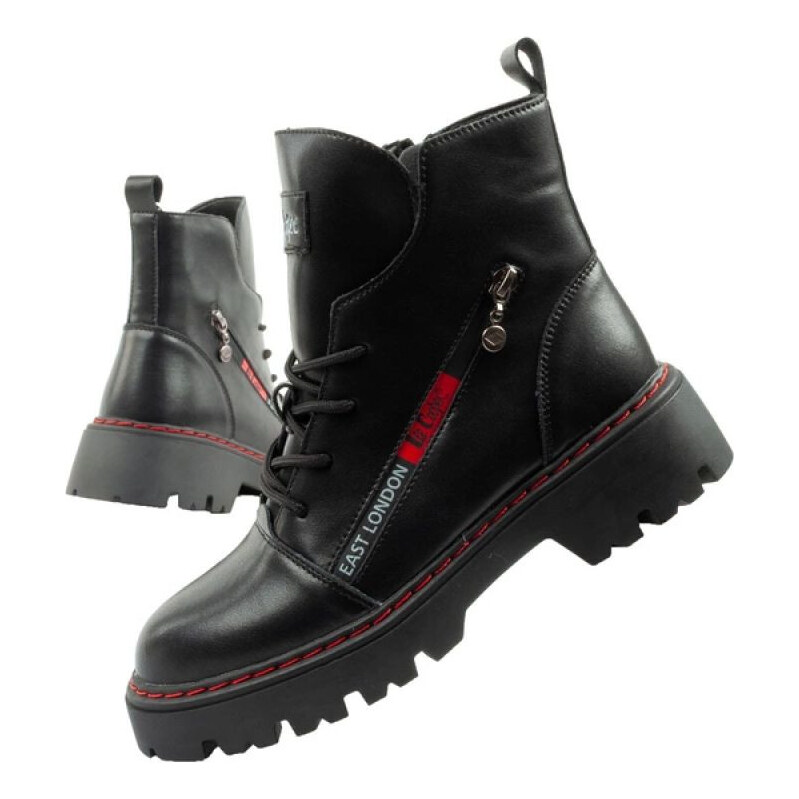 Lee Cooper boty dámské trappery dámské zateplené kožené