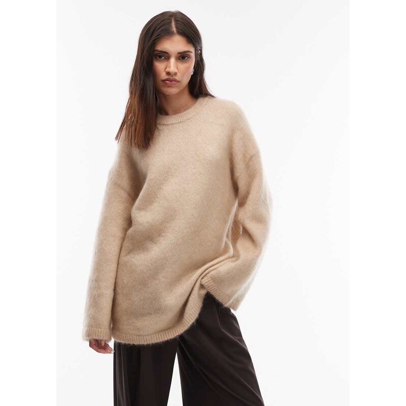 & Other Stories mohair wool blend oversized jumper in beige