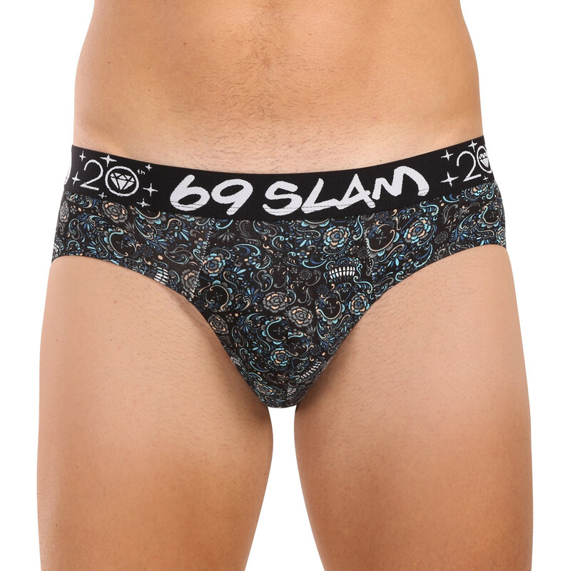 Pánské slipy 69SLAM Andreas hip bamboo SKULLER (MBFSUR-BB)