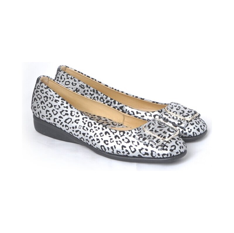 Matalické baleríny se sponou Ladies 1919-025 metalické 109372378