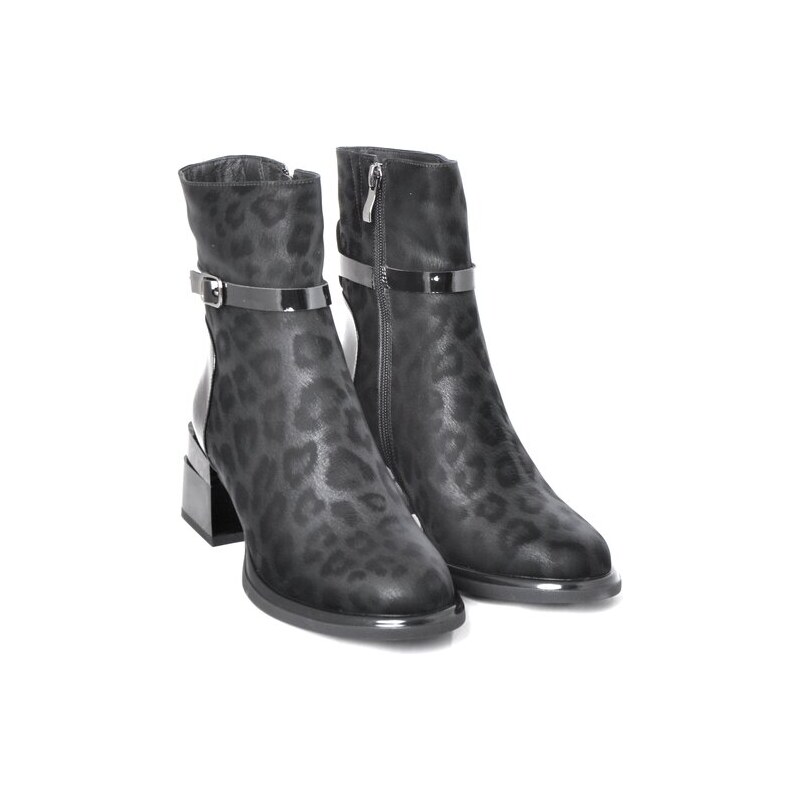 Elegantní kotníková obuv Ladies 991-025 černá 109123846