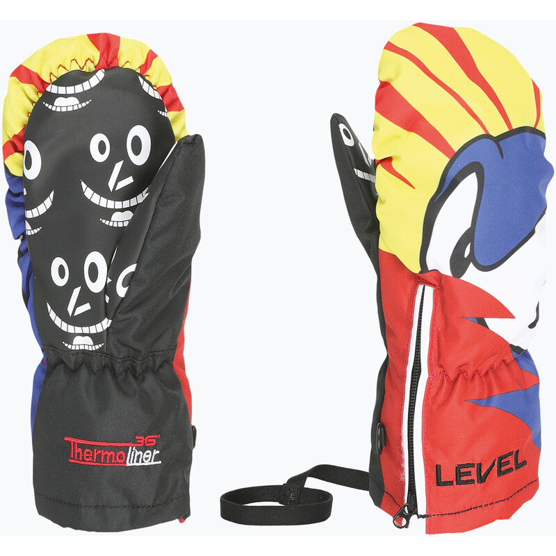Dětské lyžařské rukavice Level Lucky Mitt yellow/blue