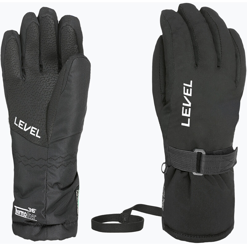 Dětské lyžařské rukavice Level Junior black