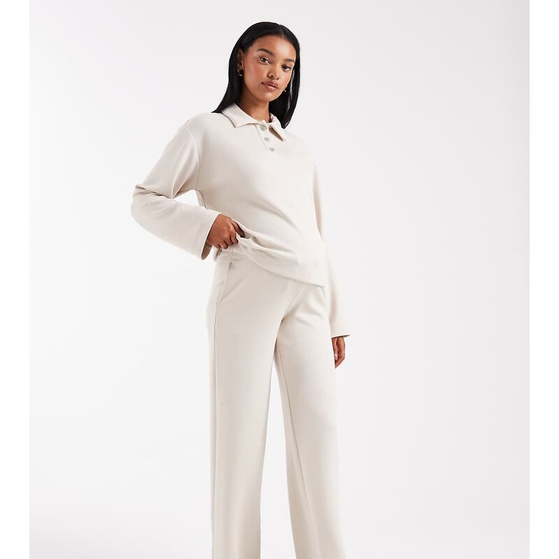 Vero Moda Maternity super soft tie waist wide leg trouser co-ord