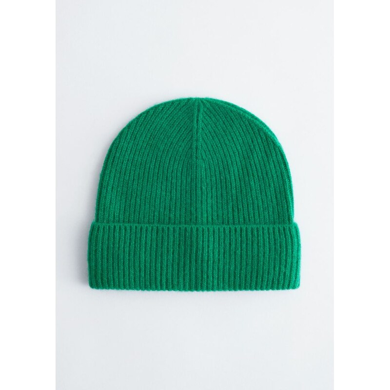 H&M - Cashmere Beanie - zelená 108418142