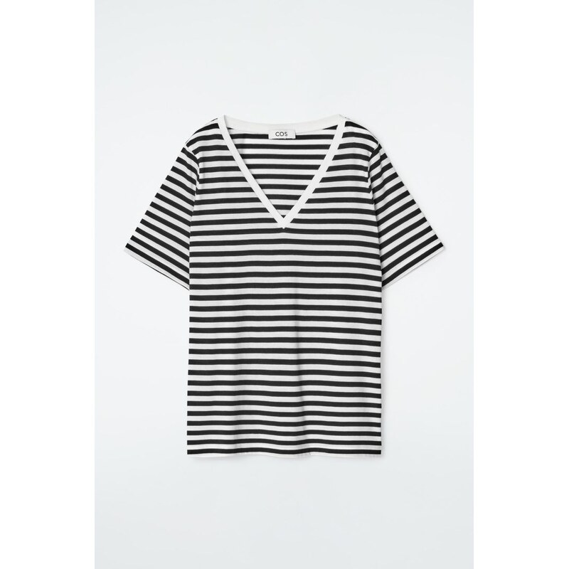 H&M - 24/7 REGULÁRNÍ TRIČKO S VÝSTŘIHEM DO V - černá 108129464