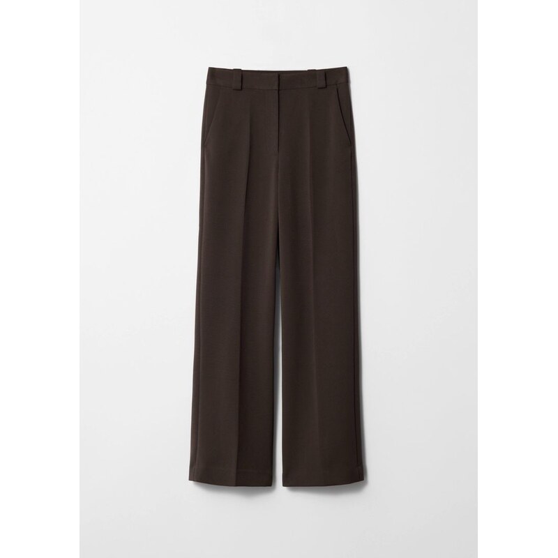 H&M - Kalhotys rovnými puky - hnědá 108131249