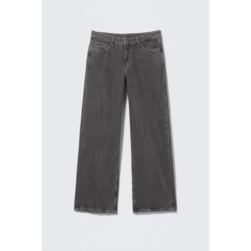 H&M - Prostorné Džíny S Nízkým Pasem, Volný Široký Střih - černá 108159734