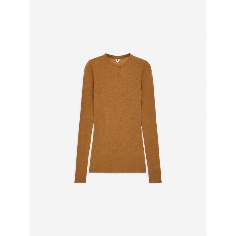 H&M - Merino tops dlouhým rukávem - žlutá 108418100