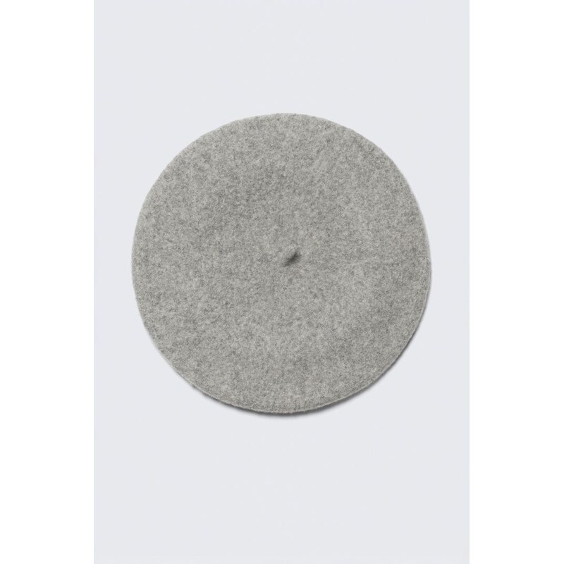 H&M - Klasický vlněný baret - šedá 108373585