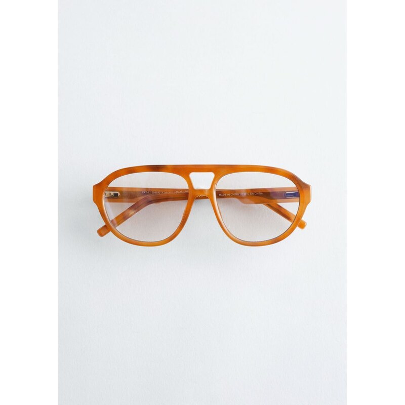 H&M - Sluneční brýles rámem aviator - oranžová 108970848