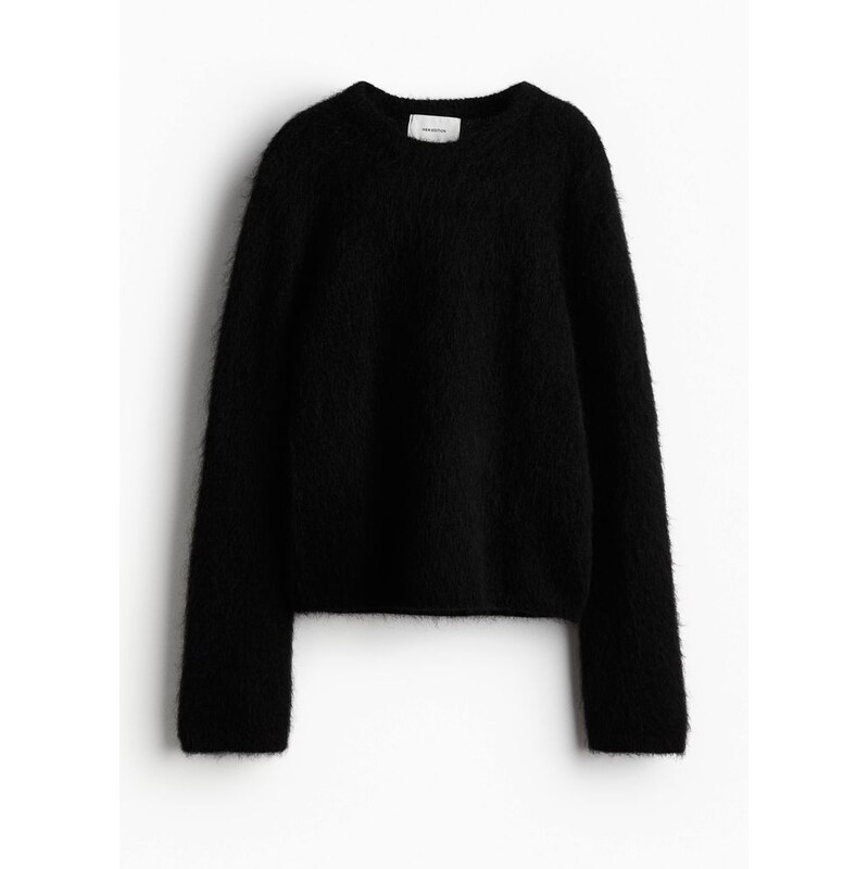 H&M - Svetr z mohérové směsi - Černá