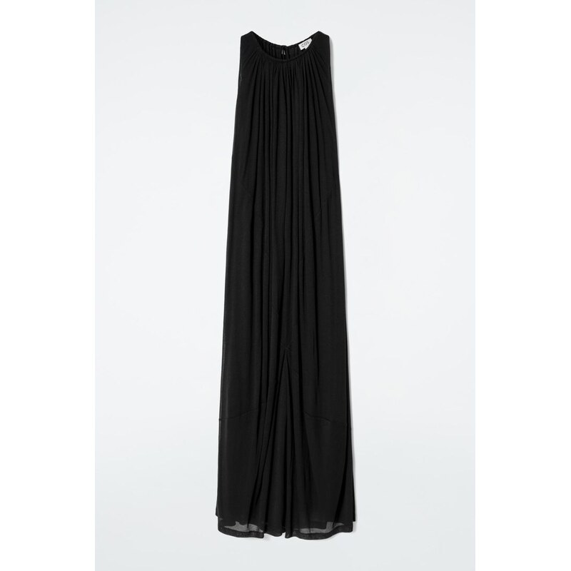 H&M - Maxi šatys nabíraným halter krkem - černá 108162171