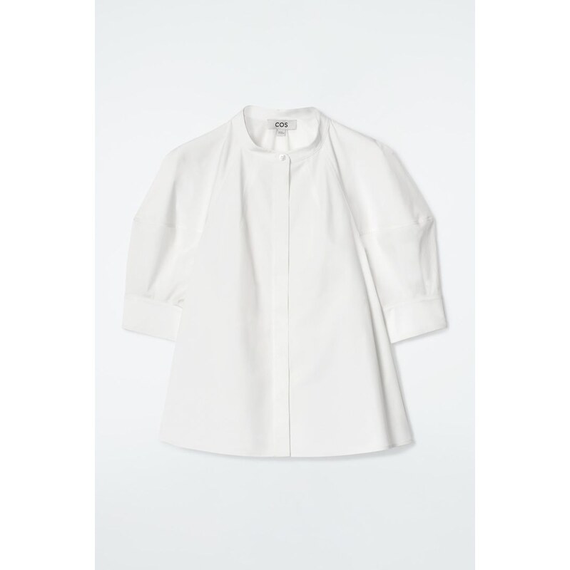 H&M - Halenkas nabíranými rukávy - bílá 109228306