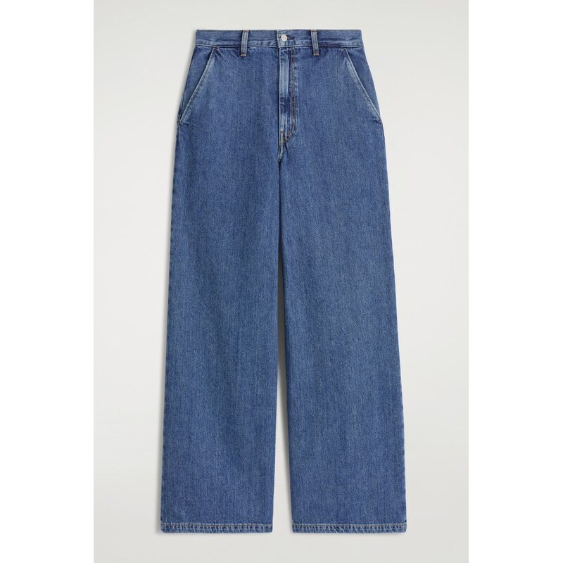 H&M - Široké džíny - modrá 108129461