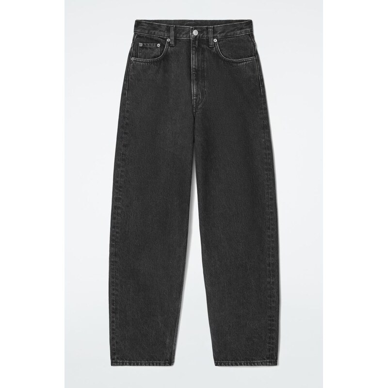 H&M - DŽÍNY BAY S ŠIROKÝMI NOHAVICEMI - černá 108129549