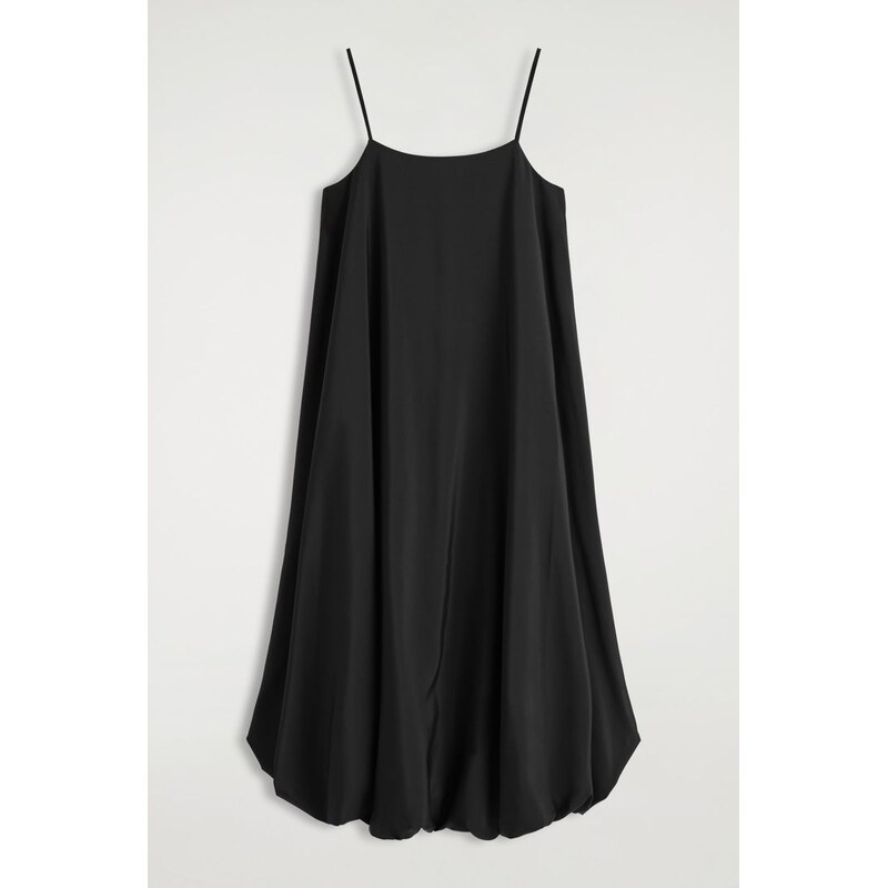 H&M - MIDI ŠATY S BUBBLE LEMEM - černá 108129897