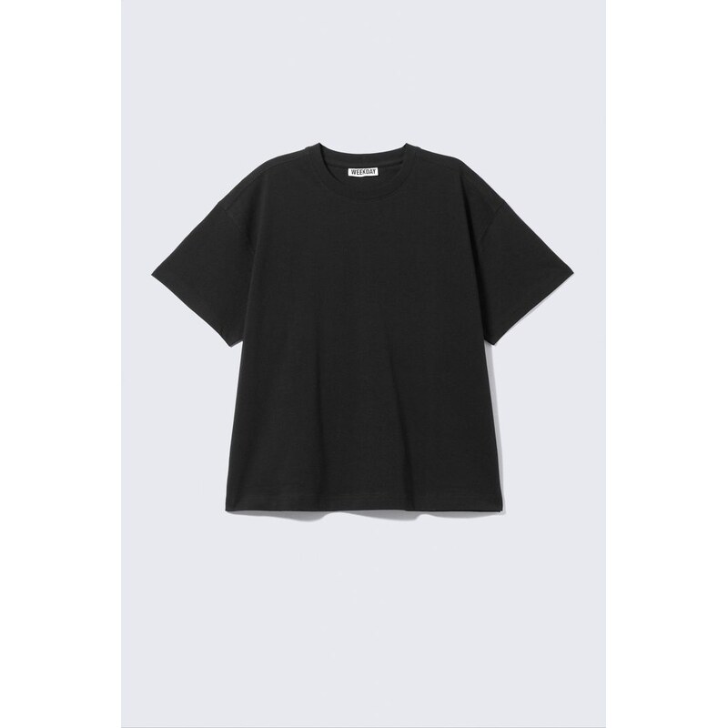 H&M - Relaxed Boxy Cotton T-shirt - černá 108162670