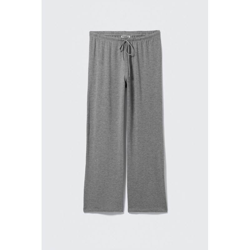 H&M - Wide-Leg Pull-On Lyocell Trousers - šedá 108131003