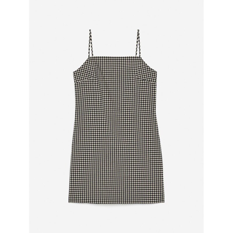 H&M - Mini šatys kostkovaným vzorem - modrá 108132117