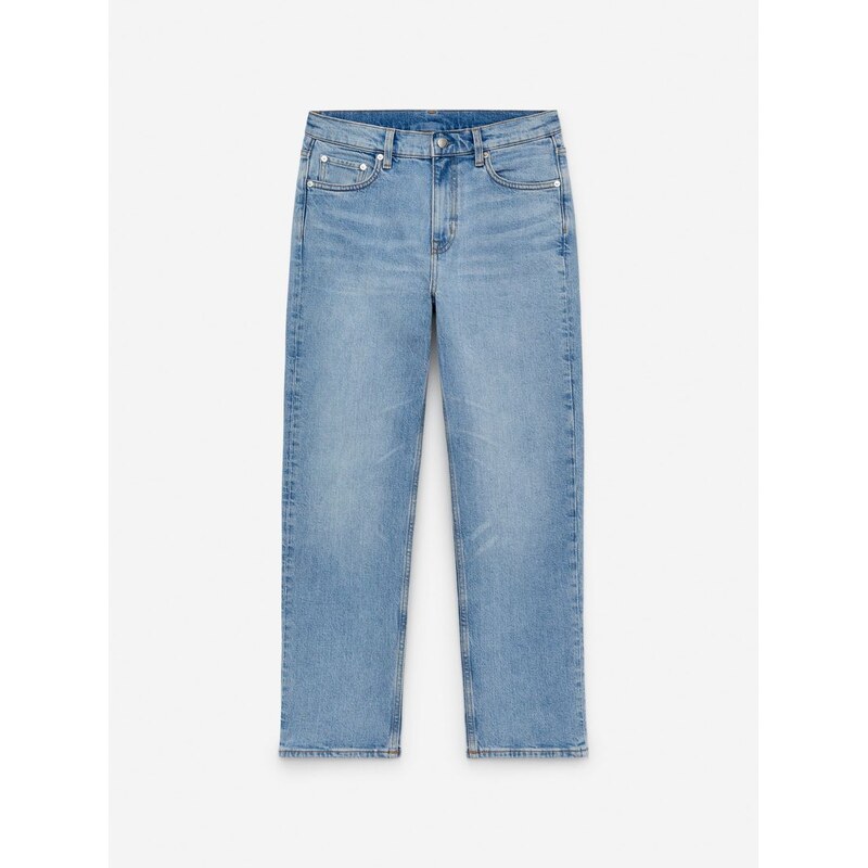 H&M - Slim džíny JADE CROPPED - modrá 108132047