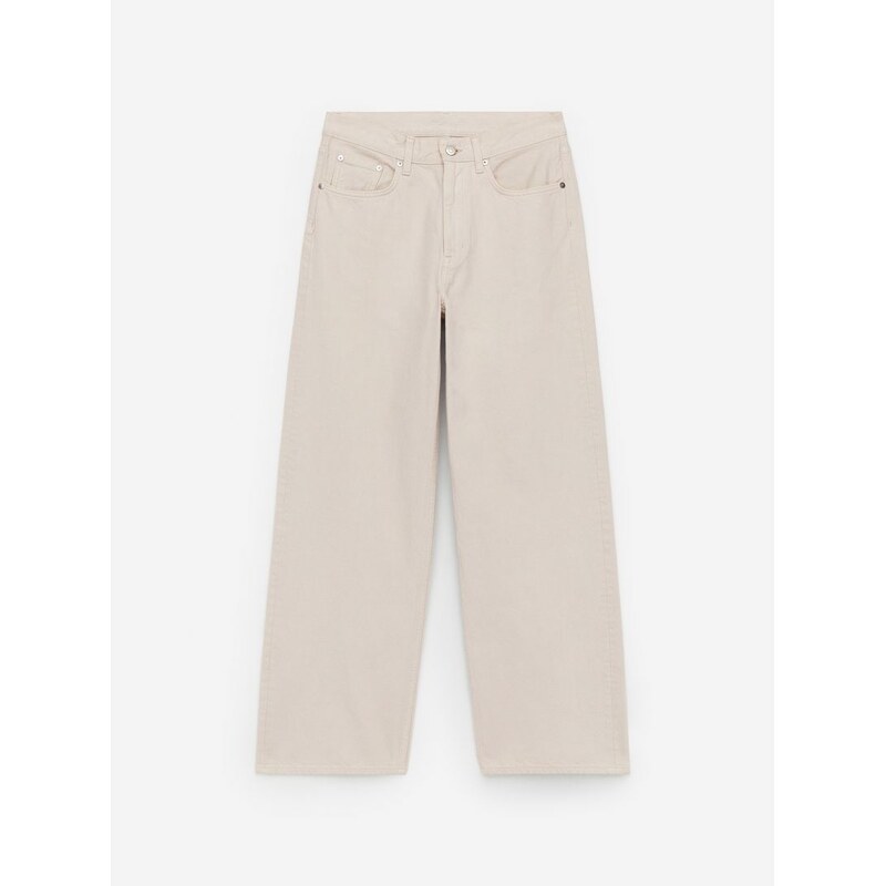 H&M - CORAL široké džíny - bílá 108132220