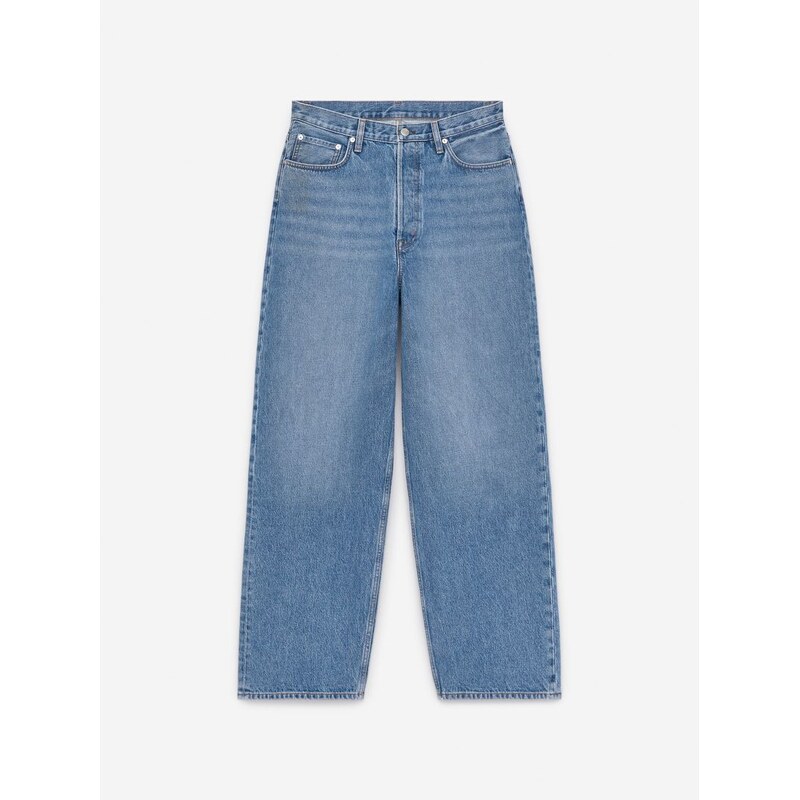 H&M - AMBER Barrel Jeans - modrá 108132144