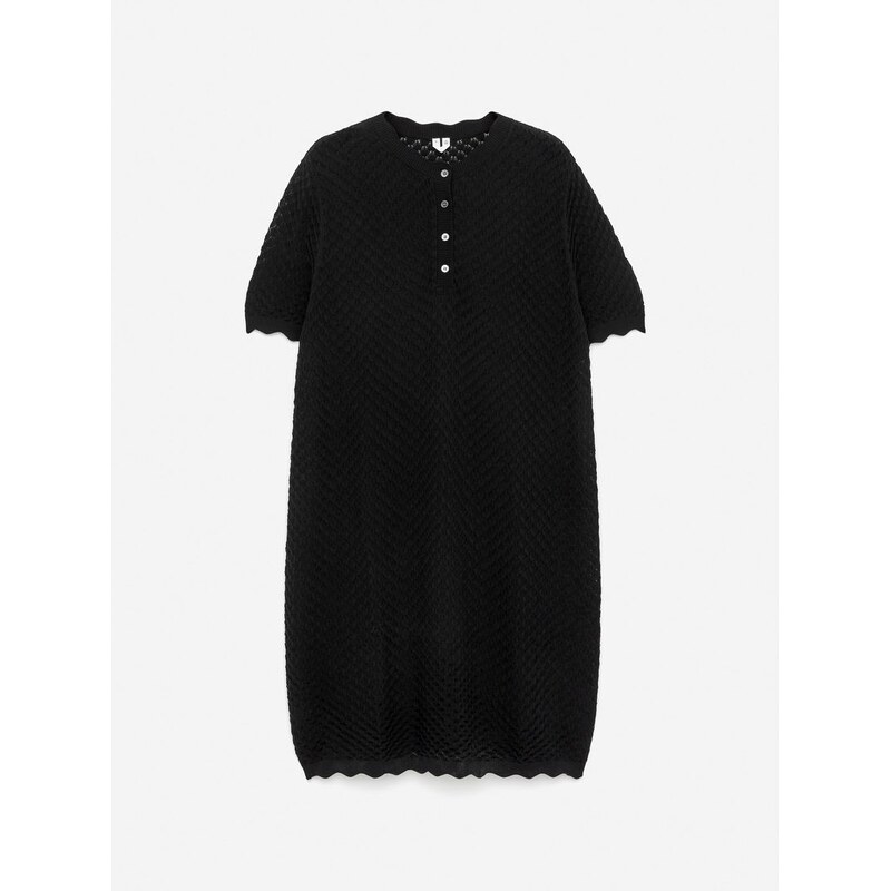 H&M - Šatys otevřeným úpletem - černá 108132287