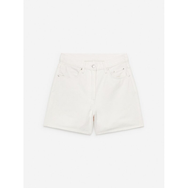 H&M - Džínové šortky - bílá 108132572