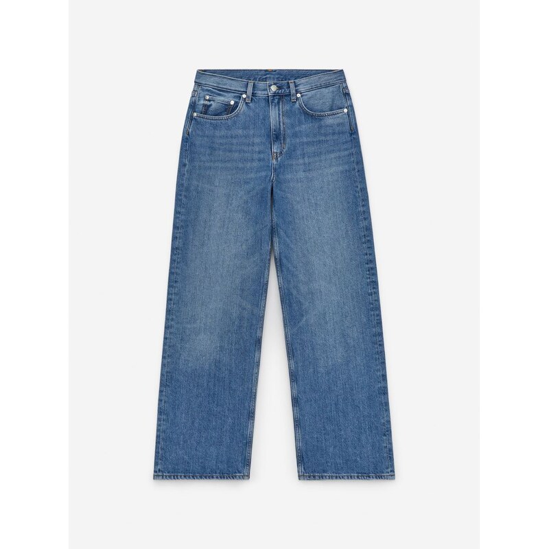 H&M - CORAL široké džíny - modrá 108132606