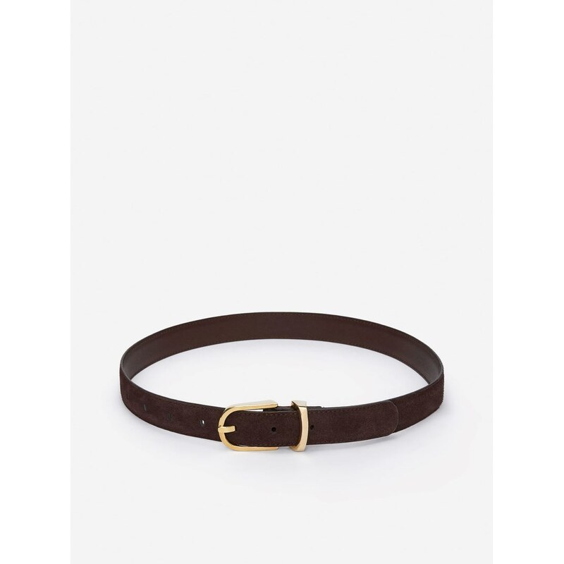H&M - Pásek z Rozštěpeného Semiše - béžová 108163250