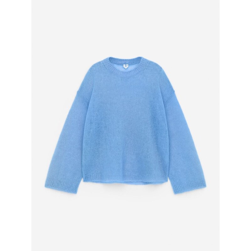 H&M - Svetr ze směsi vlny a mohéru - modrá 108163160