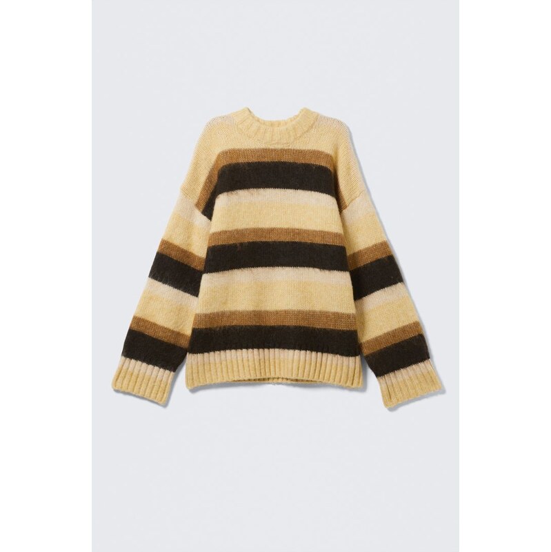 H&M - Volný svetr z chlupaté pleteniny - béžová 108304682