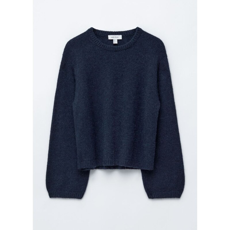 H&M - Pletený svetr z alpaka směsi - modrá 108354186