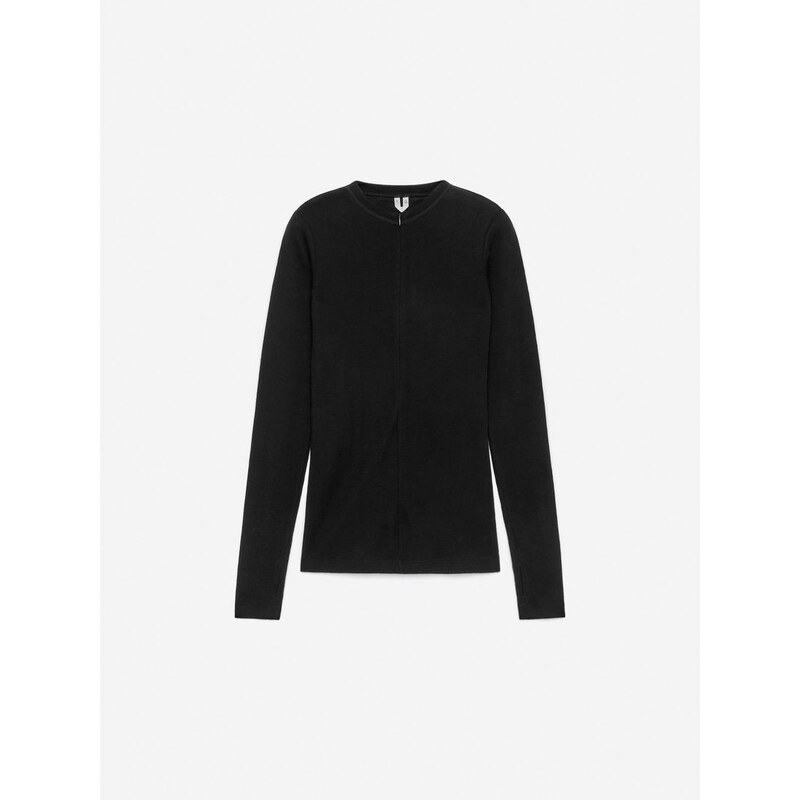 H&M - Vlněný tops polovičním zipem - černá 108354189