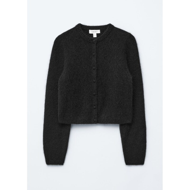 H&M - Brushed Knitted Cardigan - černá 108566450