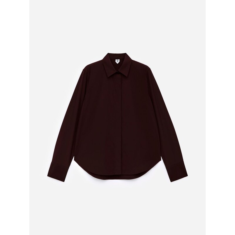 H&M - Košile z popelínus regular fit střihem - červená 108615503