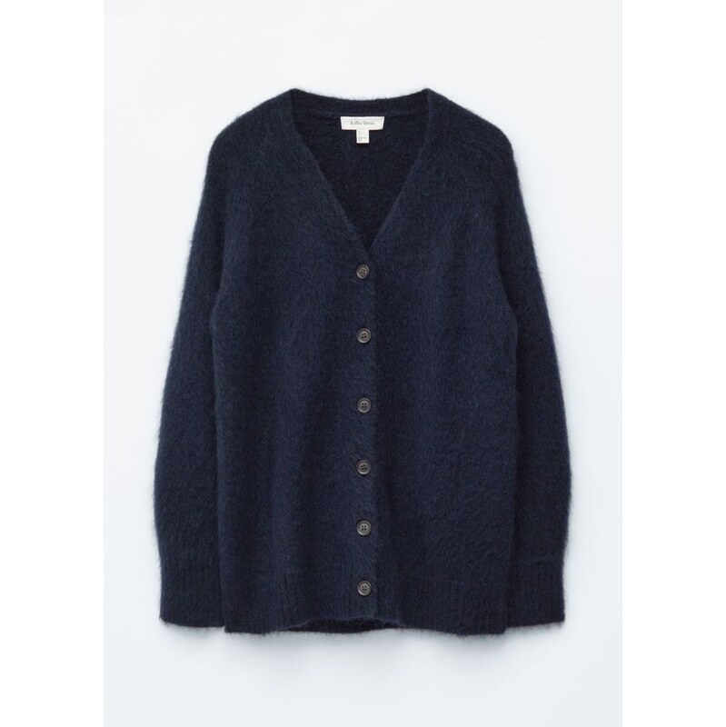 H&M - Dlouhý kardigan ze směsi mohéru - modrá 108943097