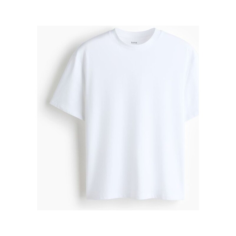 H&M - Tričko Cooling Relaxed Fit - Bílá