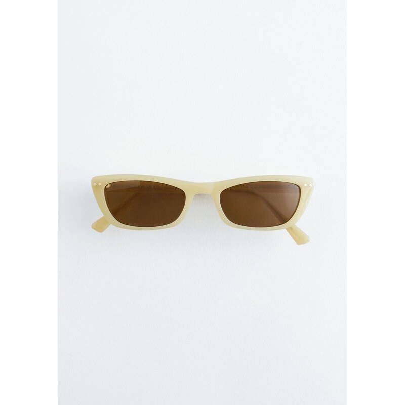 H&M - Protáhlé sluneční brýle ve tvaru cat-eye - žlutá 108129208